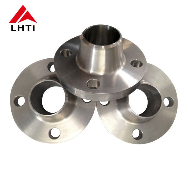 Titanium Weld Neck Flange ASME B16.5 Class 150 Ti Gr2 Gr5 Gr7 Raised Face WNRF for Pipeline Applications