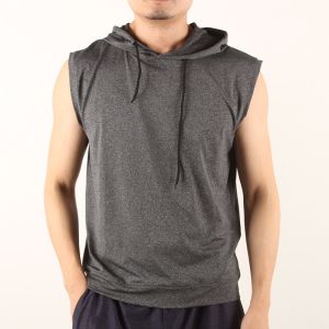 Men'S Casual Sleeveless 4 Way Spandex Hoody Vest