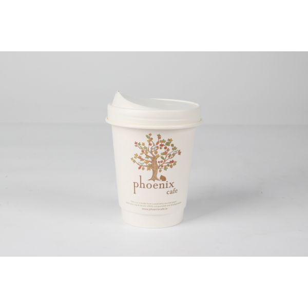Wholesale customized logo of coffee shop eco-friendly water-based coating hot drinks disposable coffee paper cups