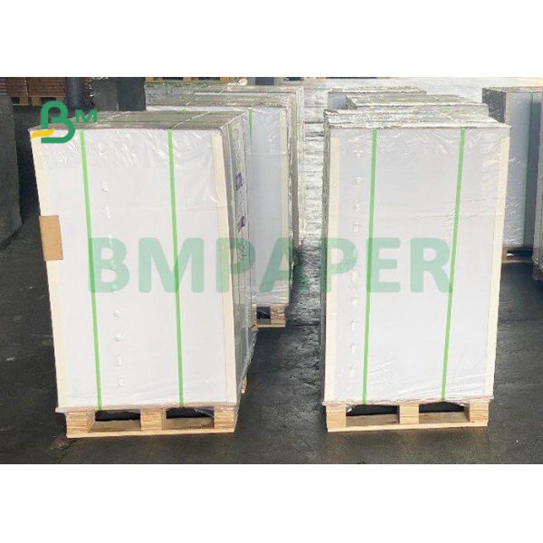 36 * 38'' 1.5mm Thickness Both Sides White Laminated Board Sheet For Cosmetic