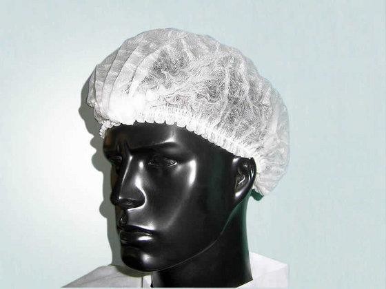 19" Non Woven PP Clip Strip Bouffant Hairnet Mob Cap with Single Elastic 100PCS