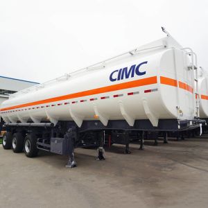 CIMC 3 Axle 35CBM Fuel Tanker Truck Trailer For Transport