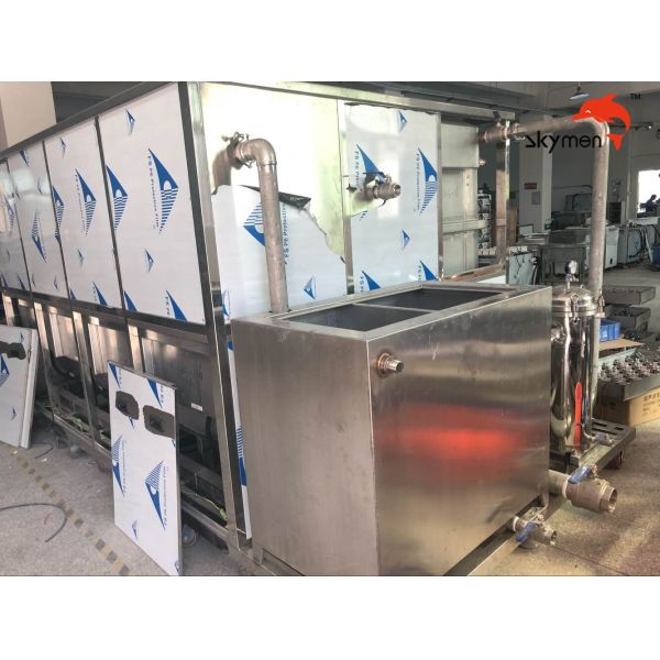 Buy Heater Exchanger Ultrasonic Cleaning Unit 6000L With Sweeping Frequency 28KHz at wholesale prices