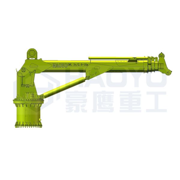 Buy Telescoping  Electric Hydraulic Boom Deck Crane Marine ship deck crane at wholesale prices