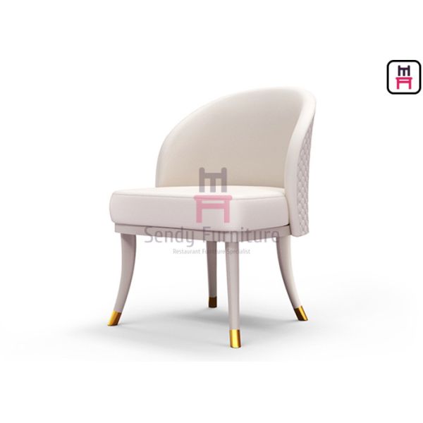 Buy Fully Upholstered Velvet Armrest Dining Chair with Hardware Fitting at wholesale prices