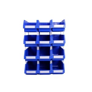 Warehouse Tool Picking Bins Solid Box Style Customized Color Plastic Storage