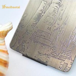 Etched Embossed Stainless Steel Sheet AISI Standard 1.0mm Thickness