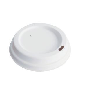 Cup Lids, Cup Holder. White/Nature, Sugarcan Bagasse, Biodegradable and