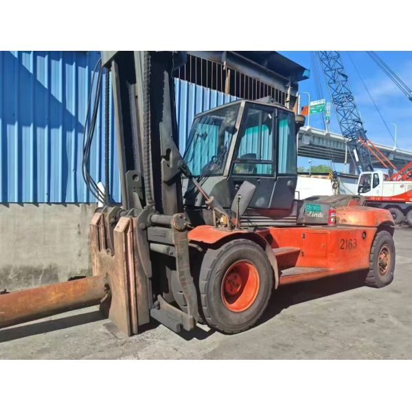 LINDE 16 Tons Used Diesel Forklift Two Sages 3 Meters Used Germany Linde Lifting Machine
