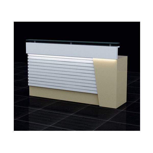 Wood And Clear Glass Retail Checkout Counter LED Installed Interior 1500 * 500 * 1150mm