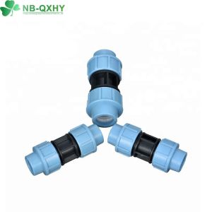 Pn16 PP Italy Type Pipe Fittings with Equal Design and Deep Blue Finish