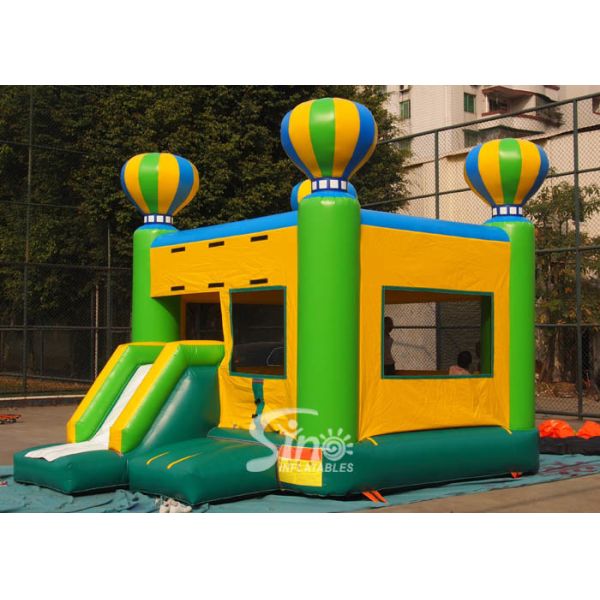 Crazy fun outdoor kids inflatable balloon combo castle on sale made of best pvc