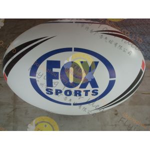 China Attractive 1.5m Inflatable Rugby Ball Helium PVC Wind - Resistant on sale
