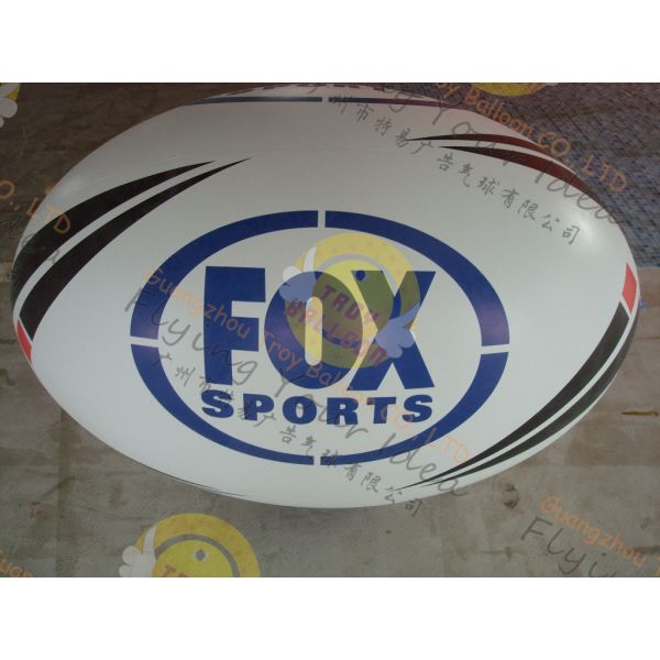 Buy Attractive 1.5m Inflatable Rugby Ball Helium PVC Wind - Resistant at wholesale prices