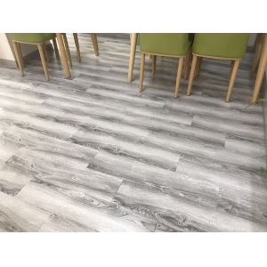 Grey Nordic PVC Wood Plank Flooring 2.0mm Waterproof 6 X 36 Inch