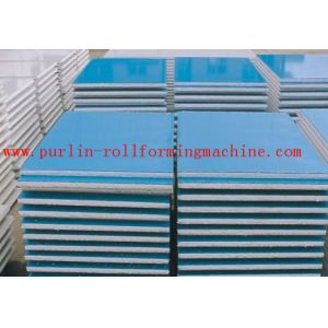 Automatic EPS and Rock Wool Sandwich Panel Roll Forming Machine High Speed and
