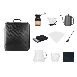 Convenient Camping Tools Set for Easy Brewing of Arabic Coffee and Tea Black
