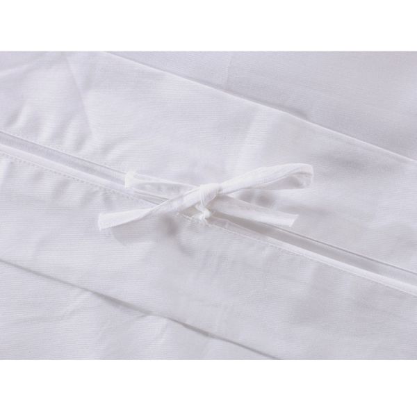 4 Pcs 60s 300tc 100% Cotton White Satin Bedding Set for Luxury 5 Star Resort Hotel