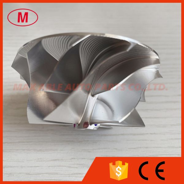 TD04H reverse 54.35/68.00mm 6+6 blades Turbocharger milling/aluminum 2618/billet compressor wheel