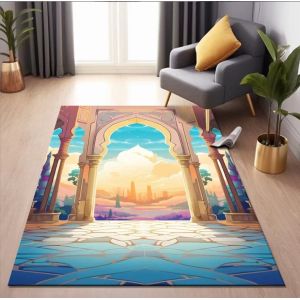 National Special Arabic Printed Worship Mat National Style Prayer Floor Carpet