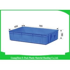 Rentable Moving Plastic Stackable Containers Food Grade 705 * 450 * 180mm