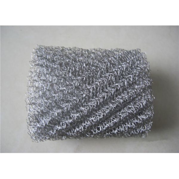 SS Knitted Mesh Fabric 4*5mm Mesh Hole Gas Liquid AISI 301 For Demister