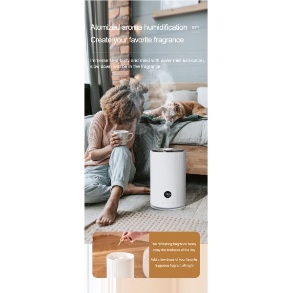 Large Cool-Mist Impeller Humidifier for Bedroom Oem 5L Top Fill Electronic Ultrasonic