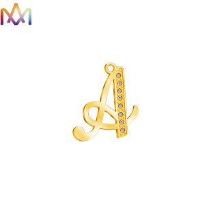 Diamond Studded Gothic 26 PCS Alphabet Letter Pendant