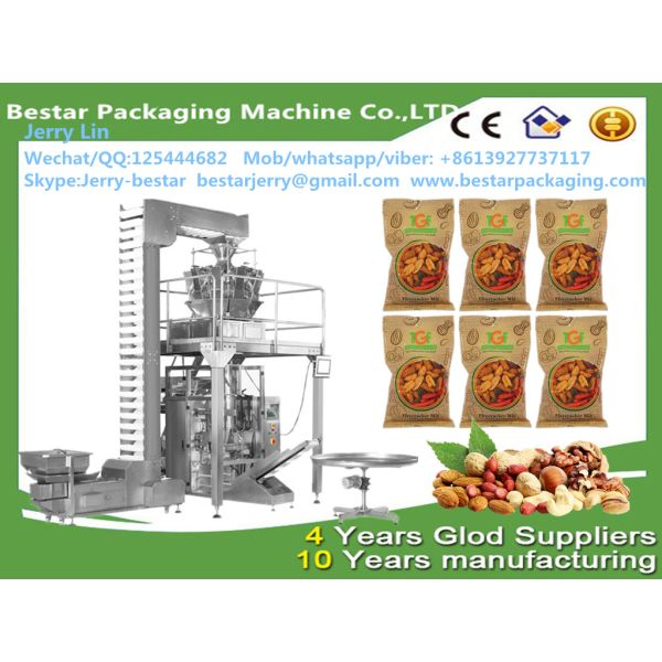 Nut Packaging Machine Bestar packaging multi heads weigher automatic cashew nut