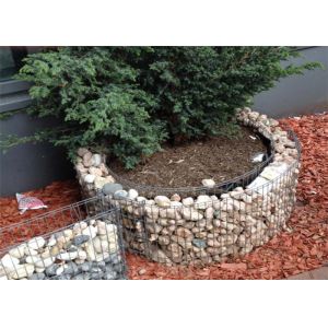 Hot Dipped Galvanized Welded Wire Gabions Retaining Wall / Stone Wall Metal Cage