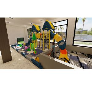 Large Galvanized Steel Anti Crack Outdoor Plastic Slide Amusement Park