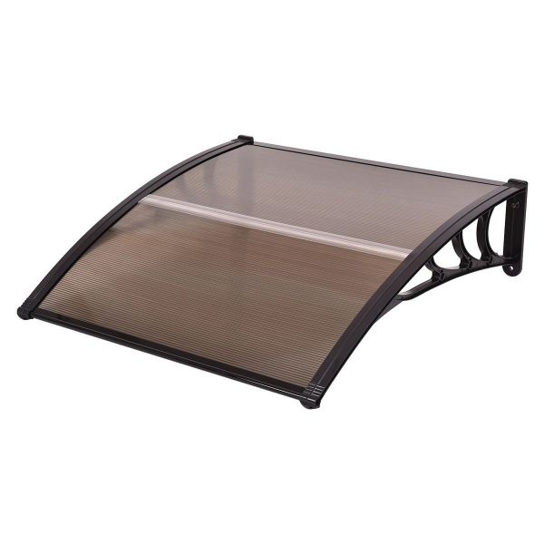 Aluminum Patio Cover Polycarbonate Canopy Awning , Door Window Canopy Easily
