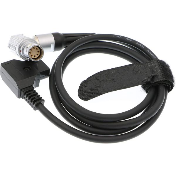 4.5mm OD Camera Power Cable Lemo 8 Pin Female Elbow To PTap For ARRI Alexa Mini