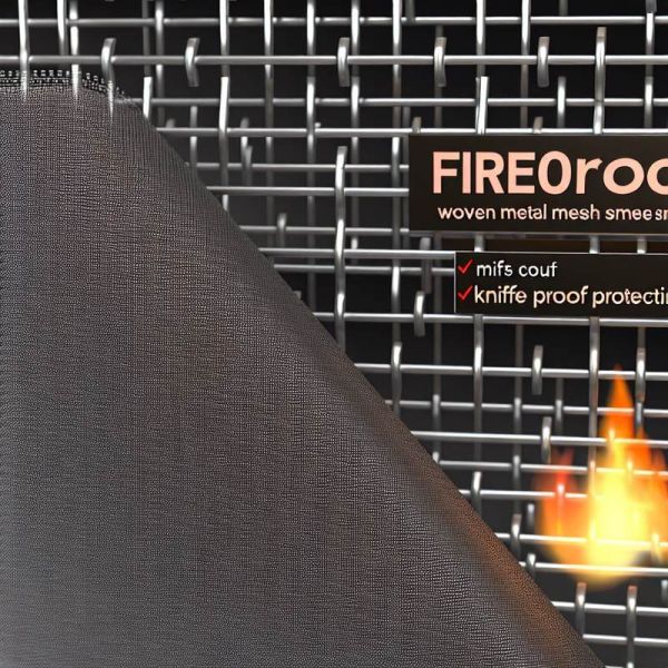 Fireproof Woven Metal Mesh Screen 1-635mesh for Durable and Knife Proof