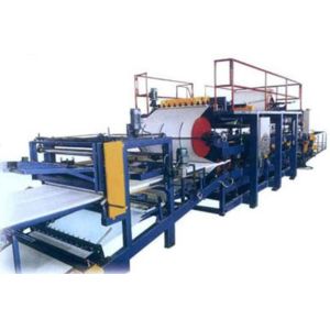 Quality Eps / Rock Wool Sandwich Wall Panel Roll Forming Production Line / Machine for sale