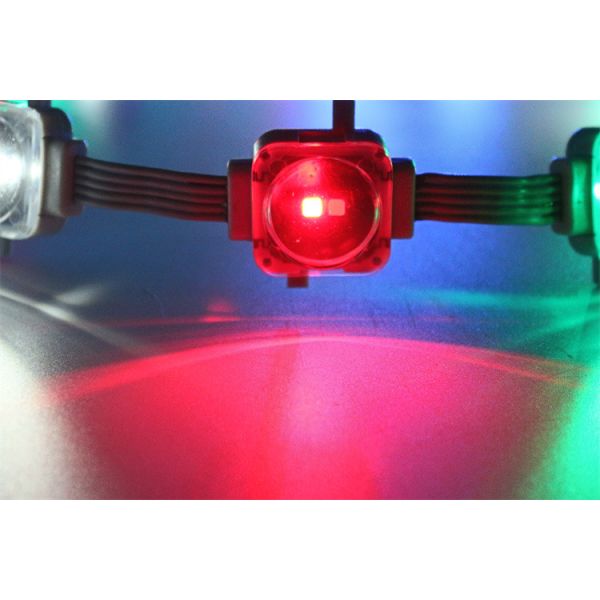 DMX512 Led Point Pixel Lights Waterproof Outdoor 0.3W DC5V 25mm Smd3535 RGB IP67