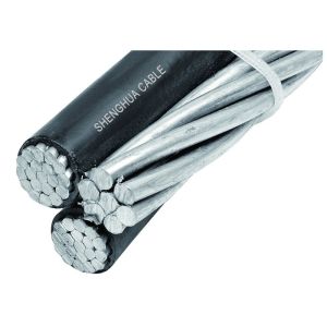 Professional Aerial Bunched Cables , Aerial Electrical Cable ABC-AAAC Triplex