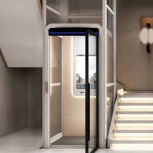 Quality 304# Stainless Steel Home Hydraulic Elevator Stainless Steel Frames Of Cabin with Automatic Door for sale