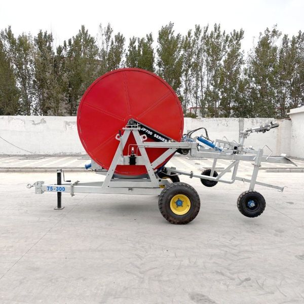 Buy Agriculture Travelling Farm Irrigation Hose Reel With Rain Gun Sprinkler at wholesale prices