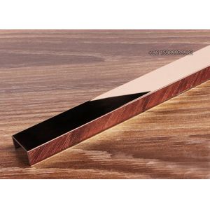 China SUS201 U Channel Trim Moulding Abrasionproof Waterproof Weatherproof on sale