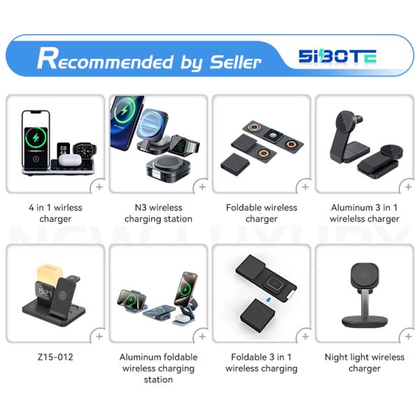 Foldable Variable Night Light Lamp With Fast Charging Wireless Charger And Magnetic Stand