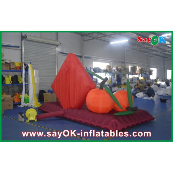 Red Lucky New Year Big Festival Inflatable Products 210D Oxford Cloth For Event