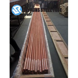 Heat Exchanger Copper Finned Tubes Seamless ASTM Standard