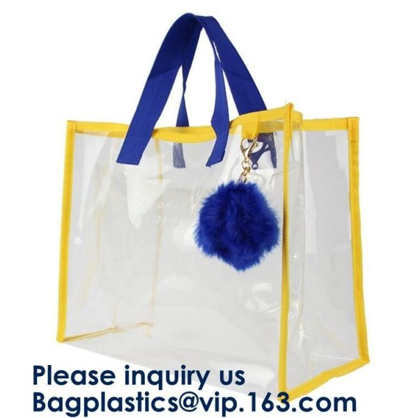 Buy Women Summer Casual Tote Bag New High Quality Candy Color Hologram Bag Female Transparent Clear Beach Pvc Plastic Bag at wholesale prices