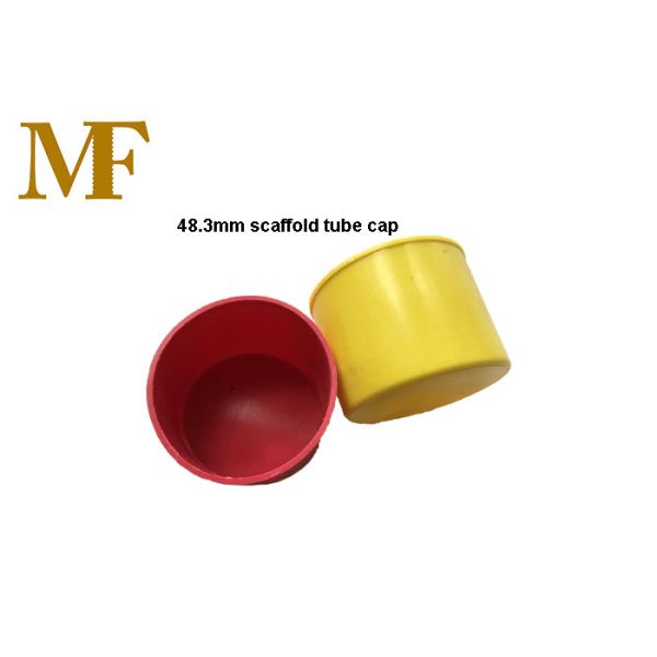 Buy Yellow Scaffolding Tube Safety Caps 18g / Pcs Industrial Grade at wholesale prices