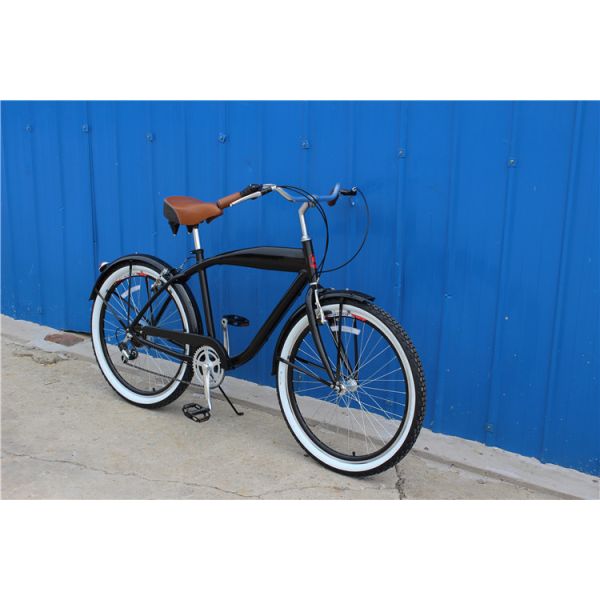 Tianjin manufacture new design OEM 26 inch beach cruiser bike with Shimano 6/7speeds