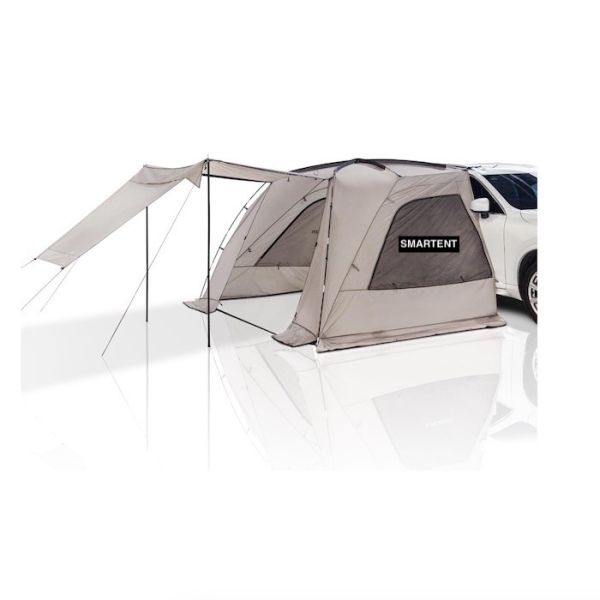 Buy 2.49*3.20*1.91M Portable Grey Car Camping Tent Waterproof PU3000MM Coated Polyester Fabric For Outdoor Adventure at wholesale prices