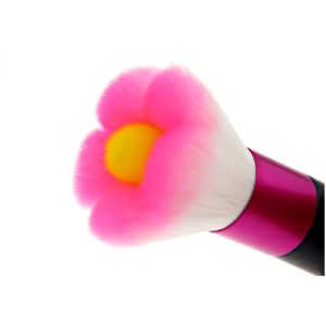 Double Layer Flower Shaped Kabuki Makeup Brush , 50mm OD Long