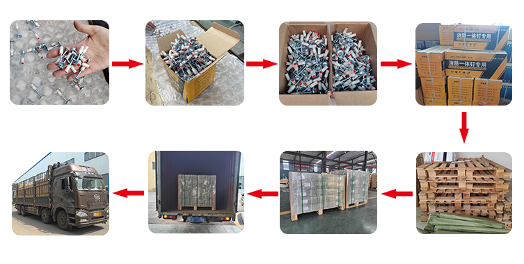 32mm Mechanical Galvanized Ceiling Nails for High Power Ceiling Gun Strength