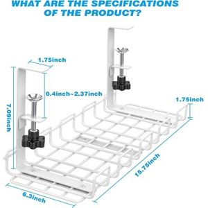 Upgrade Your Desk Wire Management No-Screws Cable Tray with ISO ROHS Certificati